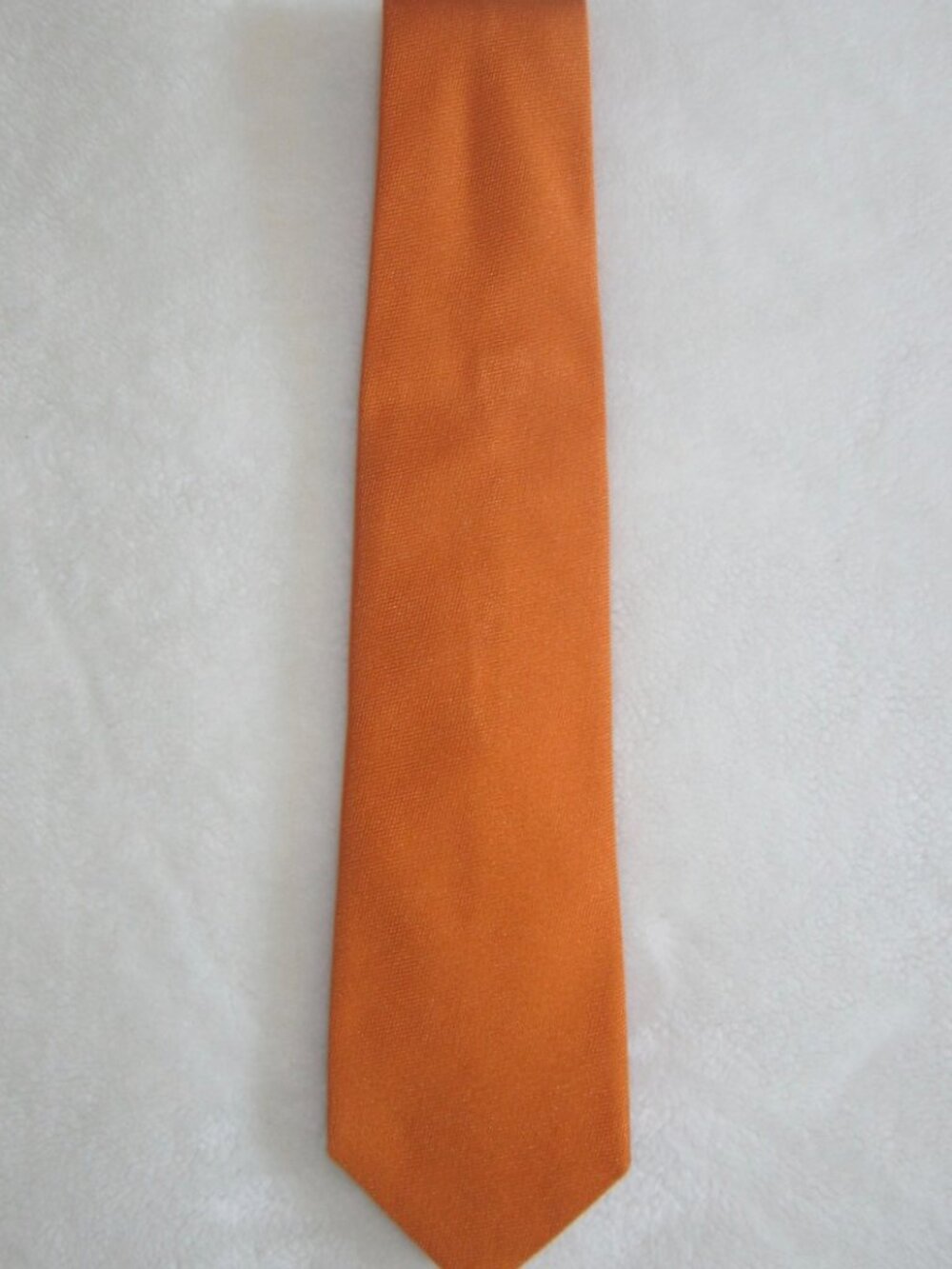 MICHELSONS Archive Collection Seven Fold Silk Tie Orange